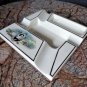 Bryon Beige and Gold Ceramic Cigar Ashtray Measures 8" Square NIB