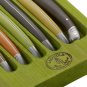 Laguiole Natura 6 Steak Knive Set & Wood Tray NIB