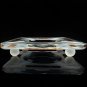 Thick Glass Cigar Ashtray Measures 7.75" square by 1.5" H