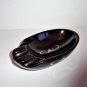 CAO Cigar Black Bowl Ashtray Measures 10" L x 5.75" W x 2.75" H NIB