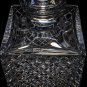 Faberge Atelier Crystal Waffle Whisky Decanter Cut Glass
