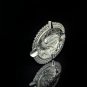 Nickel Chrome Plated Bird Ashtray Measures 6.75" L x  5.25" W