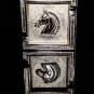 Horse Ashtray Made of Solid Brass Nickel Chrome Plated Measures 4.75" Square