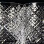 Faberge Waffle Frosted Crystal Old Fashion Glasses Set of 4 without case