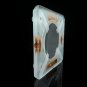 Heavy Thick Glass Cigar Ashtray Measures 7.75" square by 1.5" H