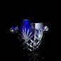 Faberge Odessa Cobalt Blue Crystal Ice Bucket