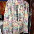 Robert Graham Raimondo Embroidered  Long Sleeve Shirt Size XL