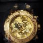 Invicta 6905 New Subaqua 18k Gold Plated Watch With No Band & Needs Battery