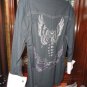 BC Men Collectiion Black Embroidered Long Sleeve. Shirt Size Medium