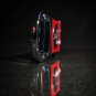 Brizard and Co Black Python Pattern and Red Leather cigar V cutter