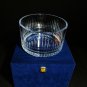 Faberge Clear Crystal Bowl 8.5" diameter NIB