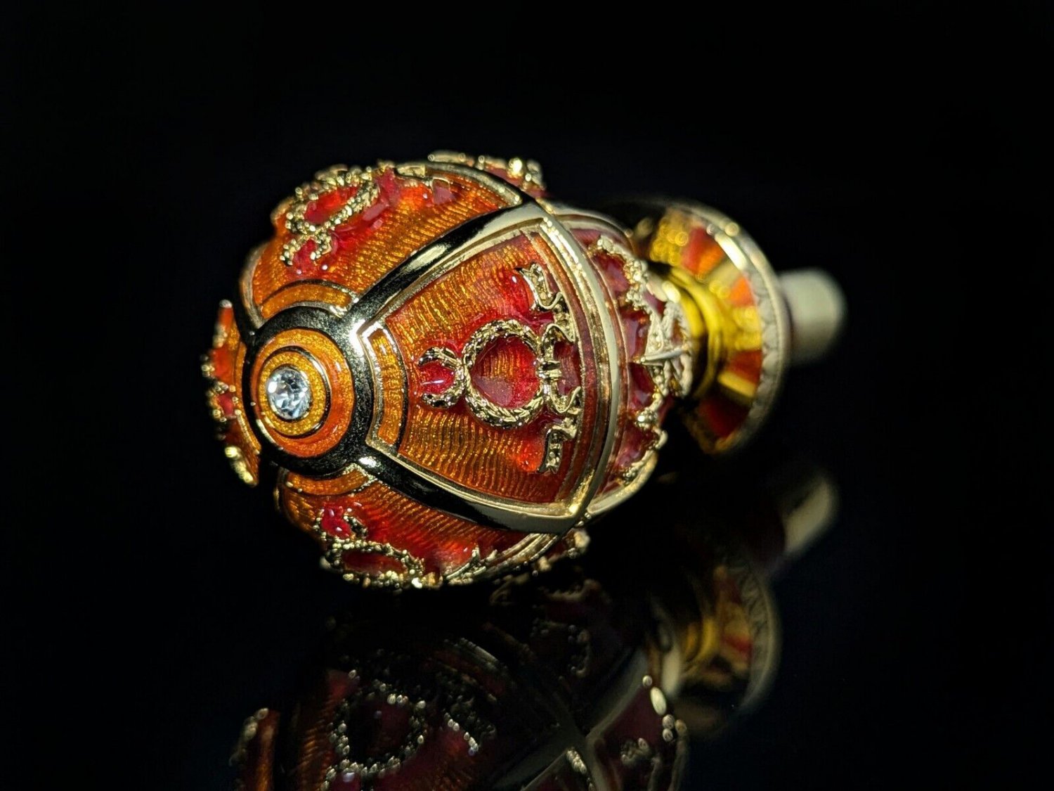 Faberge Red  Coronation  Bottle Stopper without box
