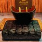 Brizard Gordo "Show Band" 3 Cigar Case - Black Caiman Crocodile NIB