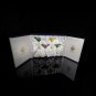 Faberge Bubbles Colored Crystal Martini Glasses in case