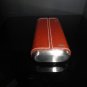Tobacco Colored Leather Cigar Carrying Case with Cutter 5.75" L closed