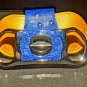 Brizard  Blue Ostrich V cutter & Camel Color Leather case NIB