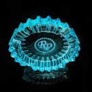 Rocky Patel Luminoso Aqua Glass Ashtray Gorgeous 10" Diameter No Box
