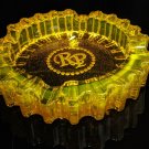 Rocky Patel Luminoso Amber Glass Ashtray Gorgeous 10" Diameter NIB