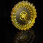 Rocky Patel Luminoso Amber Glass Ashtray Gorgeous 10" Diameter NIB