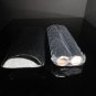 Black Leather Grain 2 Cigar Carrying Case 6.75" L closed