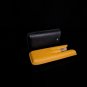 Black and Yellow Leather Cigar Carrying Case New without Box