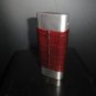 6.75" Stainless Steel & Brown Leather Cigar Holder Case Showroom Model 6.75" L