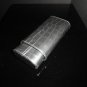 Grey Leather Croc Pattern Cigar Carrying Case 6.5" L Showroom Display