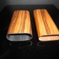 Wood Grain Plastic Cigar Case Measures 5 7/8" Closed Showroom Model