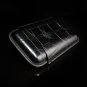 Black Embossed Croc Pattern Leather Cigar Case NIB