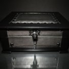 Black  "Chesterfield" Humidor - 60 / 70 Count NIB Handmade Made in USA