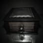 Black "Chesterfield" Humidor - 60 / 70 Count NIB Handmade Made in USA