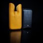 Black & Gold Leather  3 Cigar Case Holder in box NIB