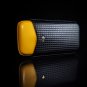 Black & Gold Leather  3 Cigar Case Holder in box NIB