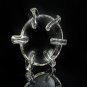Clear Glass Cigarette - Cigar Ashtray with 6 Rests