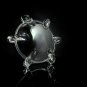 Clear Glass Cigarette - Cigar Ashtray with 6 Rests