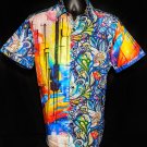 Robert Graham Emilio Short Sleeve Shirt Size Medium NWTS
