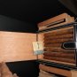 Black Leather Cigar Carrying Case Measures 9" L x 6.5" W x 1.5" H ( Empty )