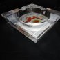 Macanudo Glass Cigar Ashtray Measures 6" Square by 1.5" H