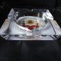 Macanudo Glass Cigar Ashtray Measures 6" Square by 1.5" H