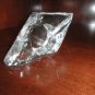 vintage heavy clear glass cigar ashtray 8.5" L X. 4" X 1.5"