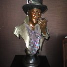 Aly Matthews  One Puff At A Time LTD Bronze Life Size Statue    31" H x 18" W