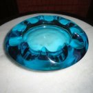 Adolph Matura Retro Sklo Onion , Czech ashtray light blue vintage glass 7" Adolph Matura Retro Sklo Onion , Czech ashtray light blue vintage glass 7"
