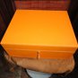 Brizard Airflow Humidor in Racing Orange Leather 60 / 70 ct Made in USA NIB