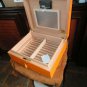 Brizard Airflow Humidor in Racing Orange Leather 60 /70 Count NIB