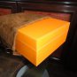 Brizard Airflow Humidor in Racing Orange Leather 60 /70 Count NIB