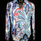 Robert Graham Devil's Treasure Paisley Long Sleeve Shirt Size Large  NWTs