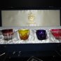 Faberge Crystal Colored Shot Glasses