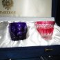 Faberge Crystal Colored Shot Glasses