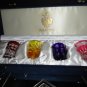 Faberge Crystal Colored Shot Glasses