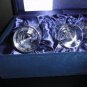 Faberge Crystal Clear Shot Glasses Nib